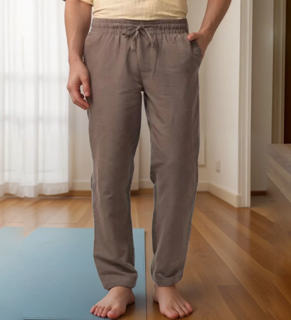 Brown Linen Pant For Men